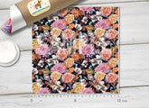 Watercolor Botanical Floral Pattern Adhesive Vinyl 608